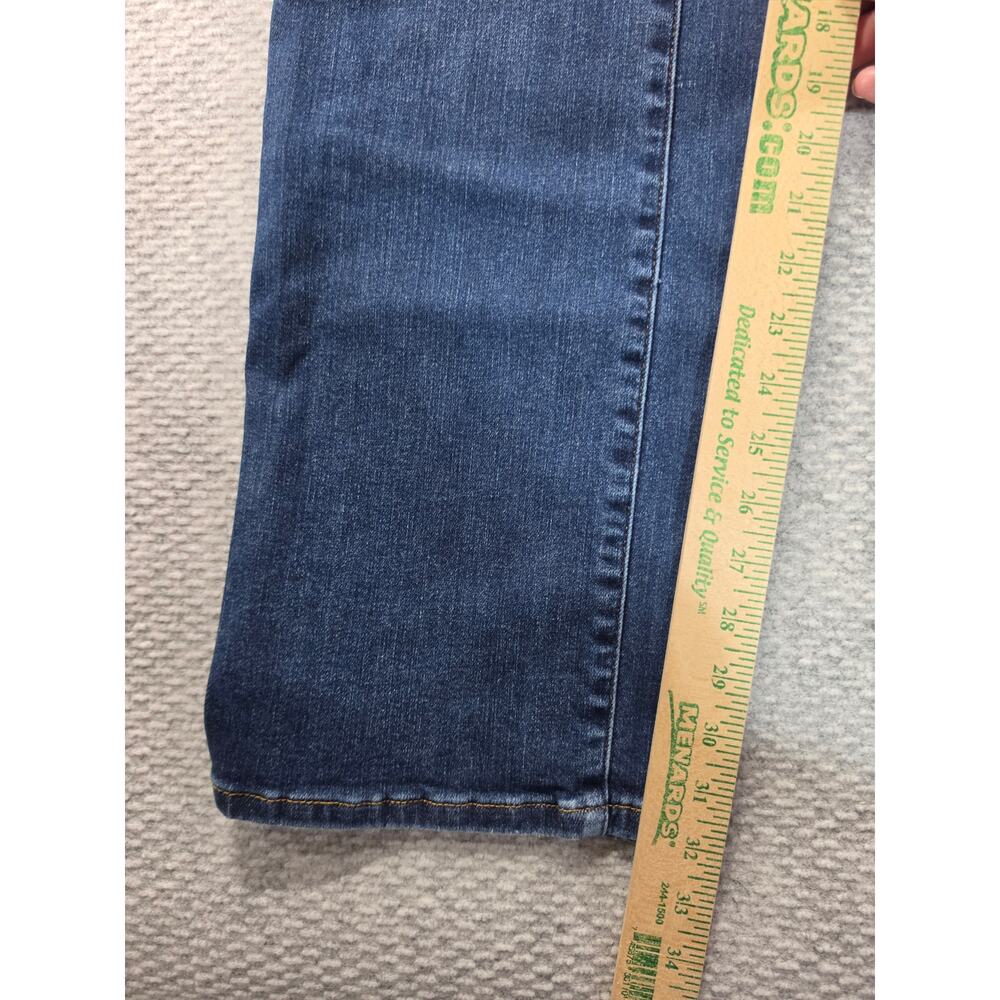 Judy Blue Jeans Womens 20W Blue Slim Bootcut Distressed Hem Vent Stretch Denim - Picture 7 of 10